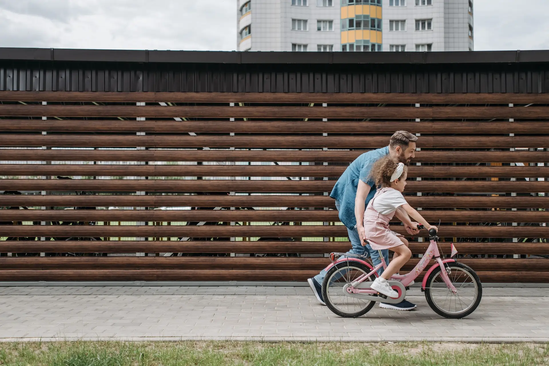 Girl Riding a Bicycle